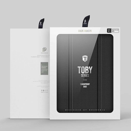 Dux Ducis Toby Flip Cover Durabilă Neagră (iPad Pro 2021 12.9")