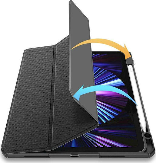 Dux Ducis Toby Flip Cover Δερματίνης / Πλαστικό Μαύρο (iPad Pro 2021 11")