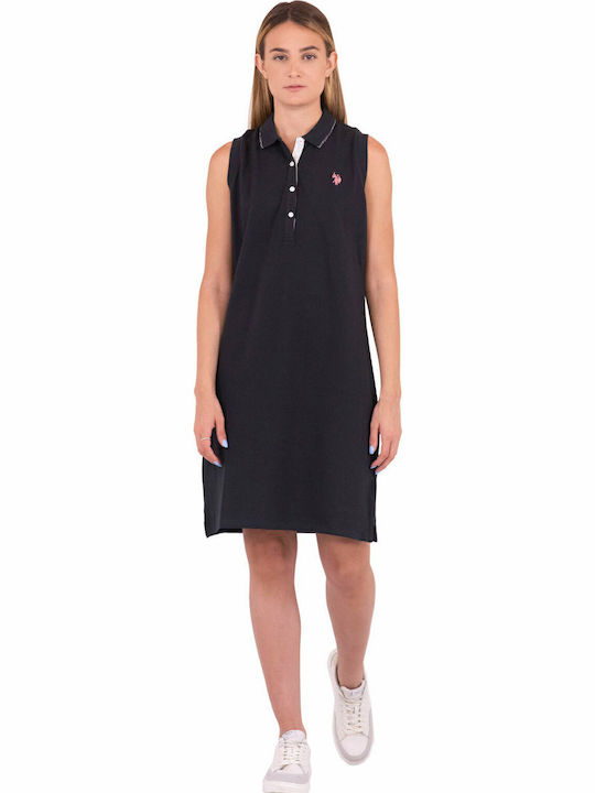 Amy Sommer Midi Kleid Schwarz