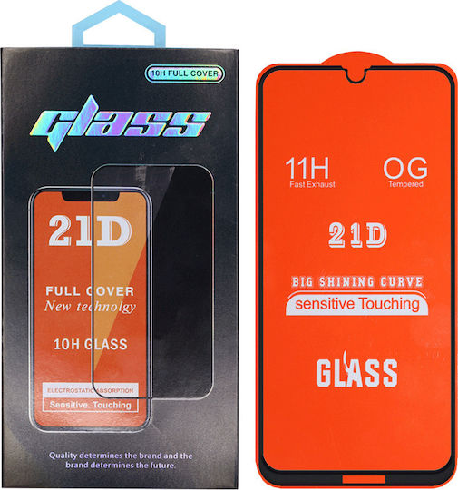 Vollkleber Vollflächig gehärtetes Glas (Redmi 8A)