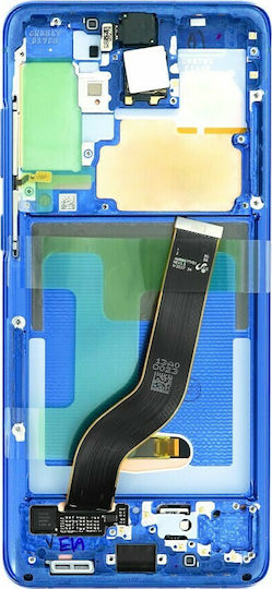 Samsung O ecran OLED cu Mecanism Tactil și Cadru pentru Galaxy S20+ (Albastru)