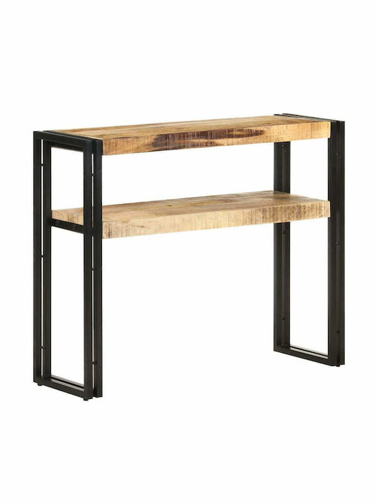 Console Table of Solid Wood & Metal Mango wood L90xW30xH75cm