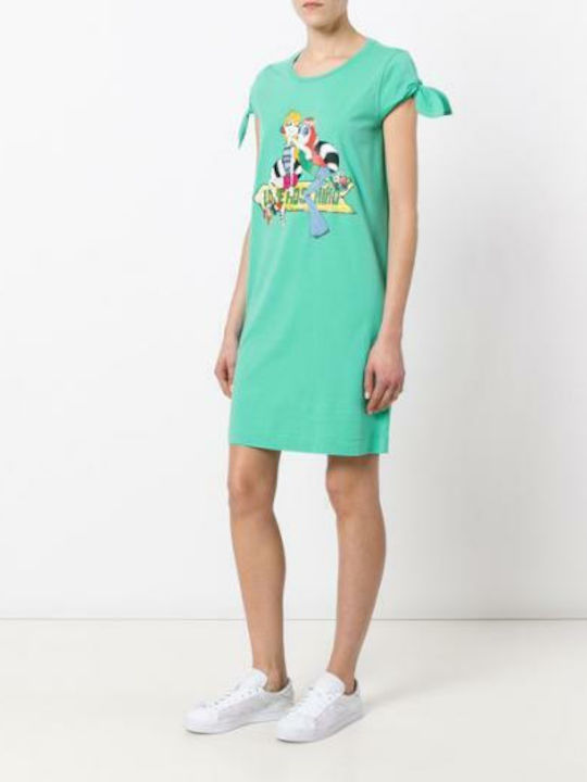 Summer Midi T-Shirt Dress Green