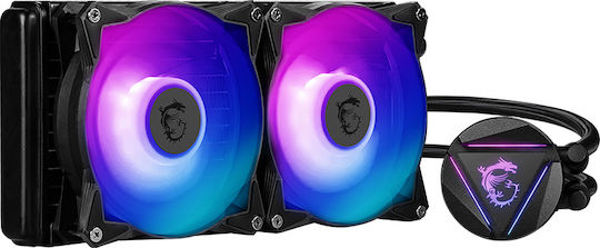 MSI MAG CoreLiquid 280R Охлаждане AIO CPU с 2 Вентилатора 140mm и RGB Осветление
