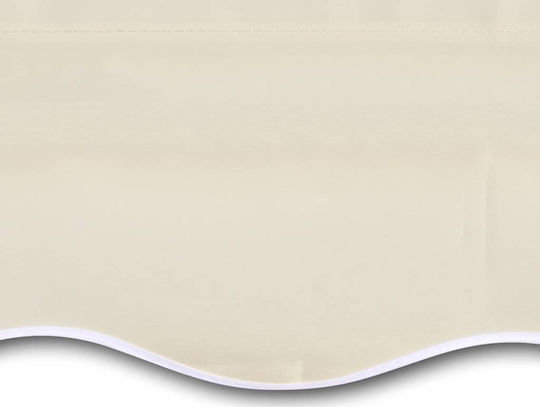 vidaXL Replacement Awning Ecru with PU Coating 3x4.5m