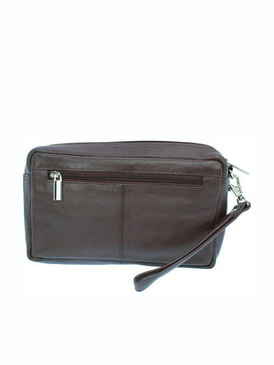 Leather Men's Bag Handbag Brown