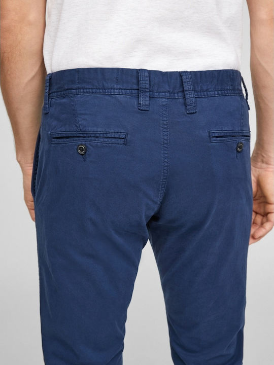 Παντελόνι Chino Ελαστικό σε Slim Εφαρμογή Navy Μπλε