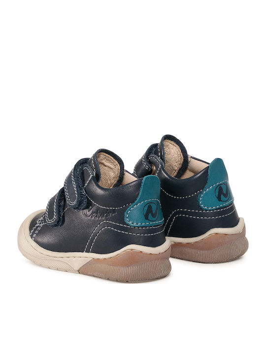 Punky Kids Boots with Velcro Navy Blue