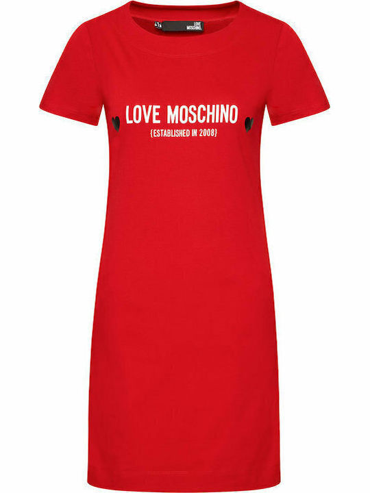 Sommer Mini T-Shirt Damenkleid Rote