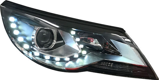 Carner Предни светлини LED за Volkswagen Тигуан Изглед на фейслифта mk1 R-line 2007-2011 2бр