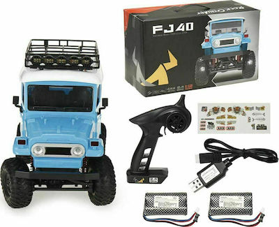MN Model Toyota Land Cruiser FJ40 2.4G 4WD Ferngesteuertes Auto Raupenfahrzeug 4WD Blue