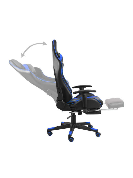 vidaXL 20485 Gaming Chair with Adjustable Arms and Footrest Black / Blue