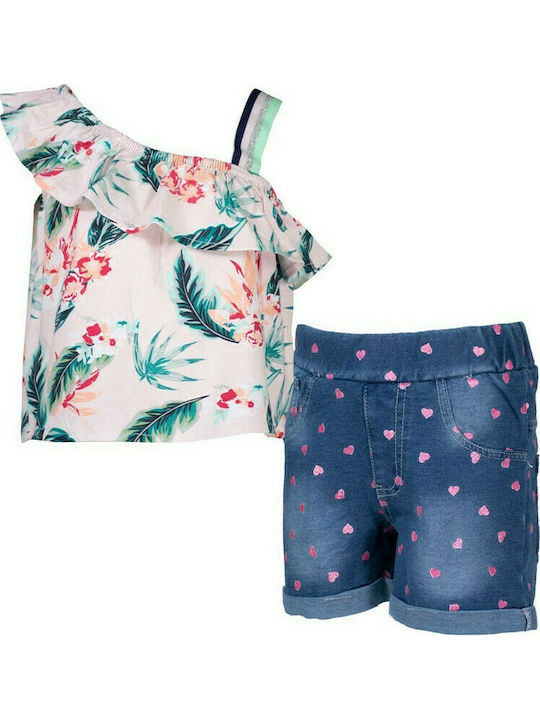 Εβίτα Kinder Set mit Shorts Sommer 2Stück Mehrfarbig