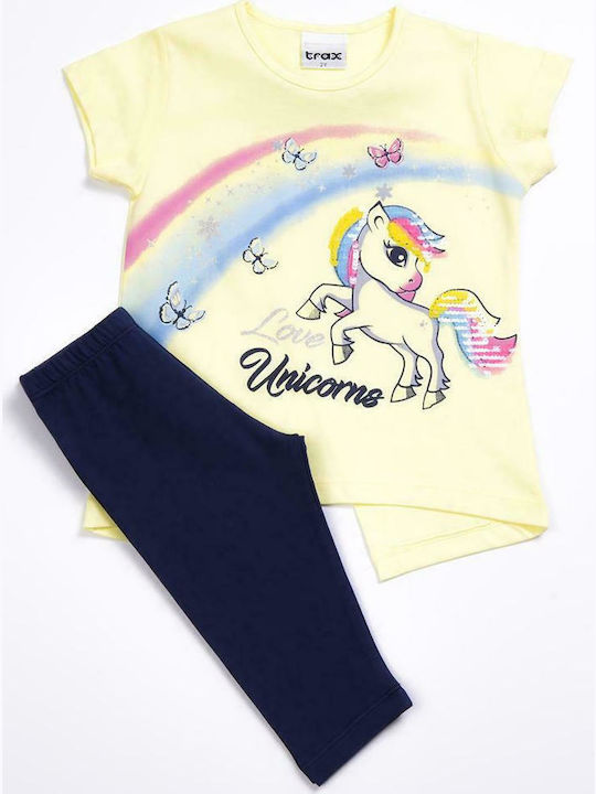 Trax Kids Clothing Set with Leggings Yellow 2 Pieces