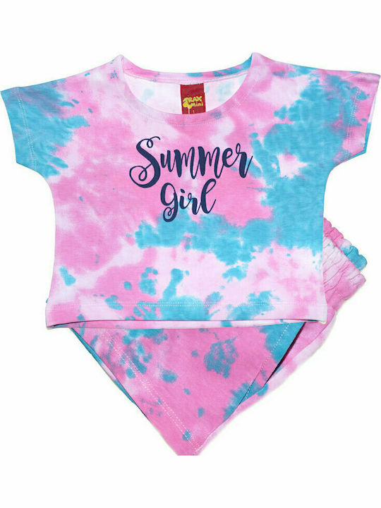 Trax Kids Set with Shorts Summer 2pcs Fuchsia