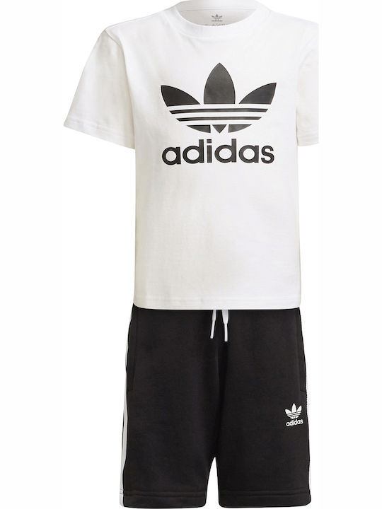 Adidas Παιδικό Σετ με Σορτς Καλοκαιρινό για Αγόρι 2τμχ Λευκό