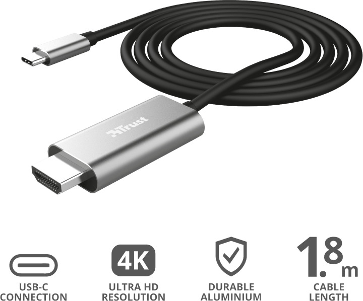 Adapter Trust USB-C to HDMI, HDMI 1. - 200.300.552 - Links