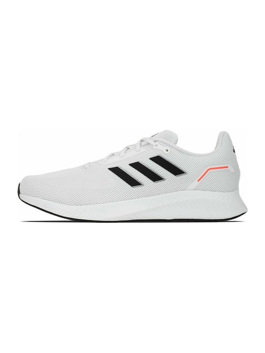 Runfalcon 2.0 Herren Sportschuhe Laufen Cloud White / Core Black / Solar Red