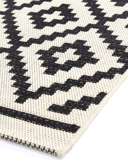 Royal Carpet Flox 721W Χαλί Ορθογώνιο Καλοκαιρινό Ψάθινο Black 67x140cm