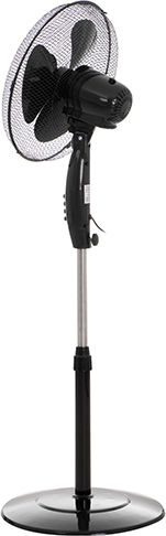 Adler B Ανεμιστήρας Ορθοστάτης 45W Διαμέτρου 40cm Μαύρος