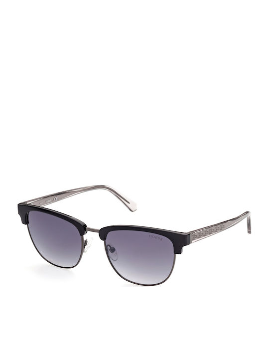 Guess Men's Sunglasses with Black Frame and Black Lens GU00037 90W