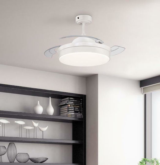 Westinghouse Tori Ceiling Fan 106.6cm with Light Fixture White
