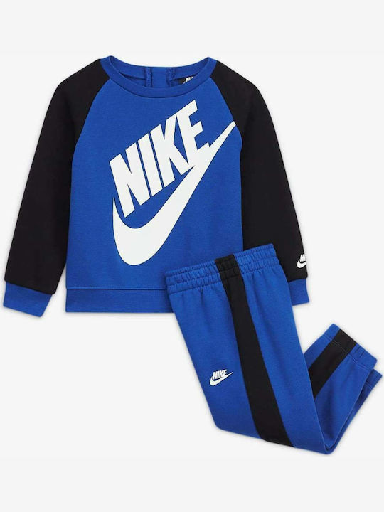 Nike Copilăresc Set de pantaloni de trening Albastru 2buc Futura Crew