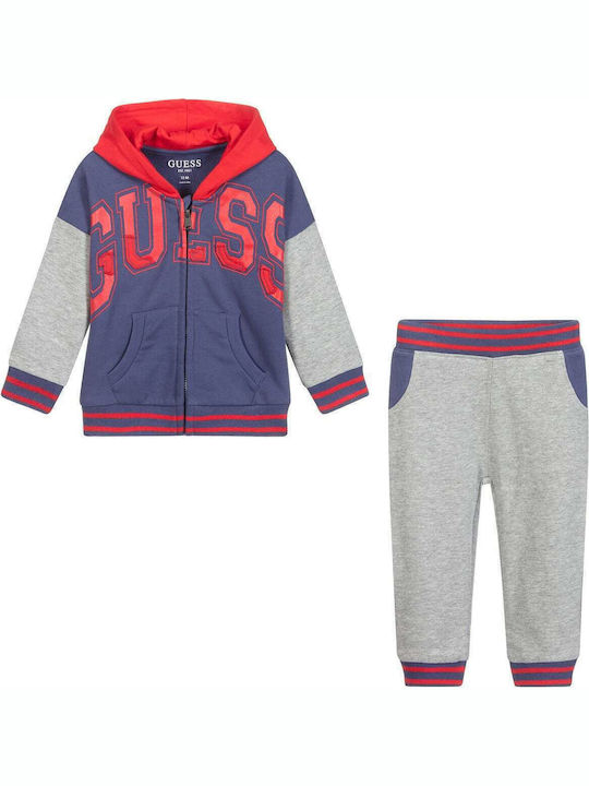 Guess Kids Sweatpants Set Purple 2pcs