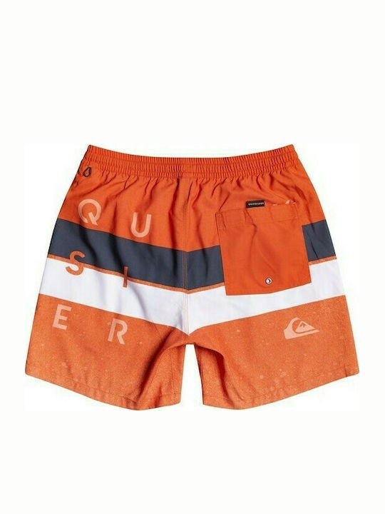 Quiksilver Word Block Volley Kids Swimwear Swim Shorts Orange