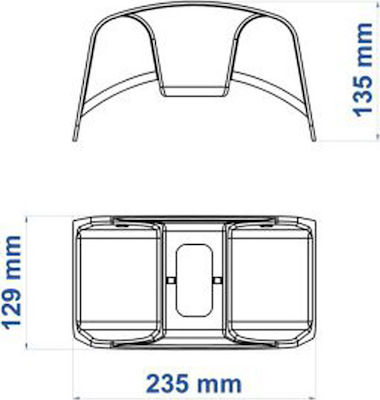 Tramontina 78591000 Kunststoff Schlauchhalterung 25-30m