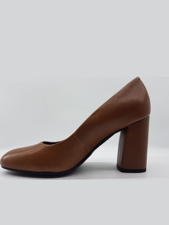 Leather Brown Heels