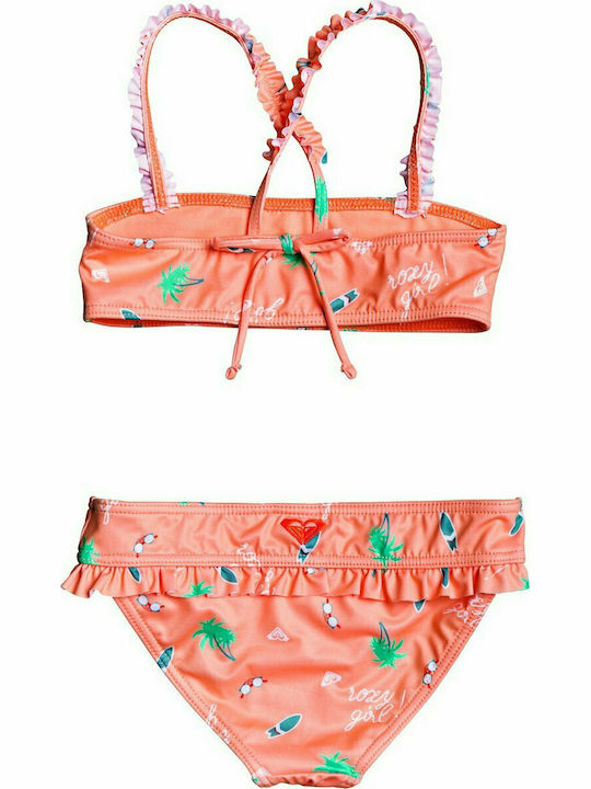 Roxy Salty But Sweet Kinder Badeanzug Bikini Orange