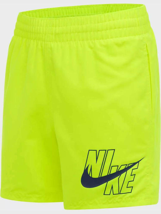 Nike Παιδικό Μαγιό Βερμούδα / Σορτς 4" Volley για Αγόρι Κίτρινο