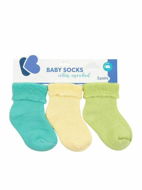 Kikka Boo Boys 3 Pack Knee-High Socks Light Blue