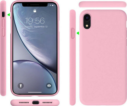 Hurtel Umschlag Rückseite Silikon Rosa (iPhone XR)