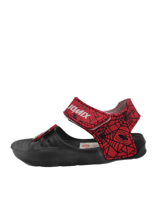 Children's Beach Shoes Black Red Tractor