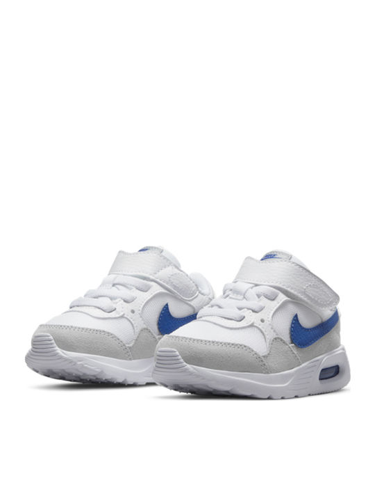 Air Max SC TD Παιδικά Sneakers με Σκρατς White / Game Royal / Wolf Grey