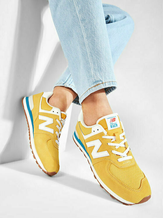 574 Kids Sneakers Yellow