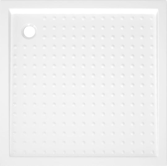 vidaXL Square Acrylic Shower White 90x90x4cm
