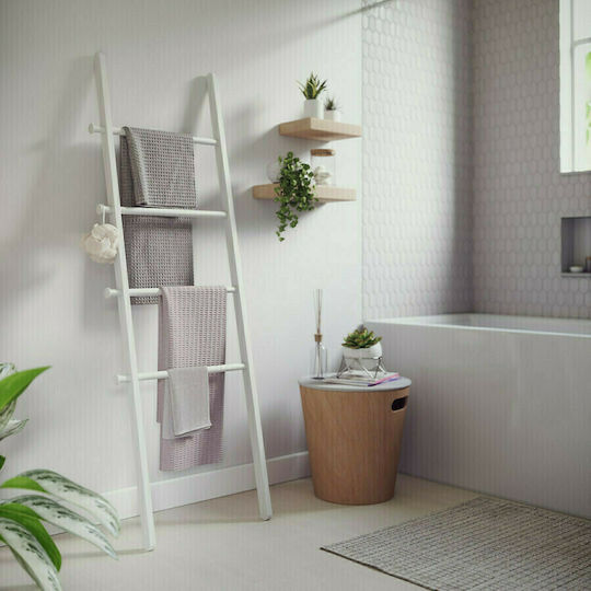 Umbra Scară de Baie cu 4 Locuri De Podea ​46x152cm Albă