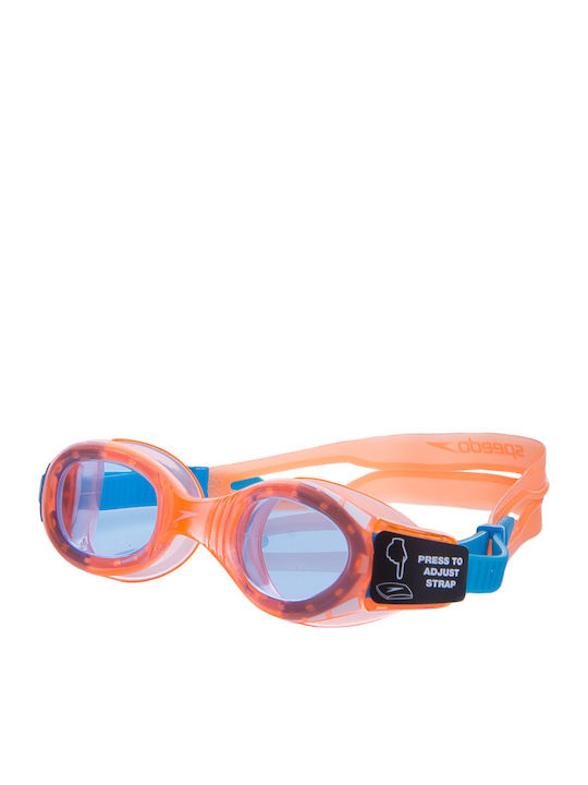 Speedo Futura Biofuse 01233-9106 Γυαλιά Κολύμβησης Παιδικά με Αντιθαμβωτικούς Φακούς Orange Πορτοκαλί
