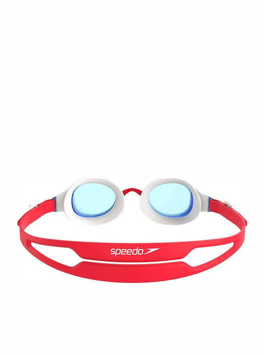 Speedo Hydropure Swimming Goggles Kids with Anti-fog Lenses Red