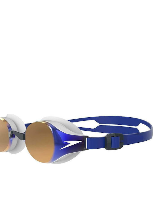 Speedo Hydropure Schwimmbrille Erwachsene mit Antibeschlaggläsern Blau