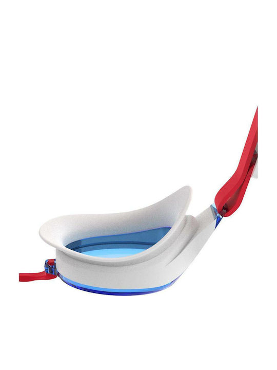 Speedo Hydropure Swimming Goggles Kids with Anti-fog Lenses Red
