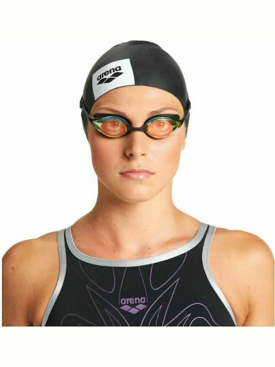 Arena Cobra Swipe Swimming Goggles Adults with Anti-fog Lenses Black