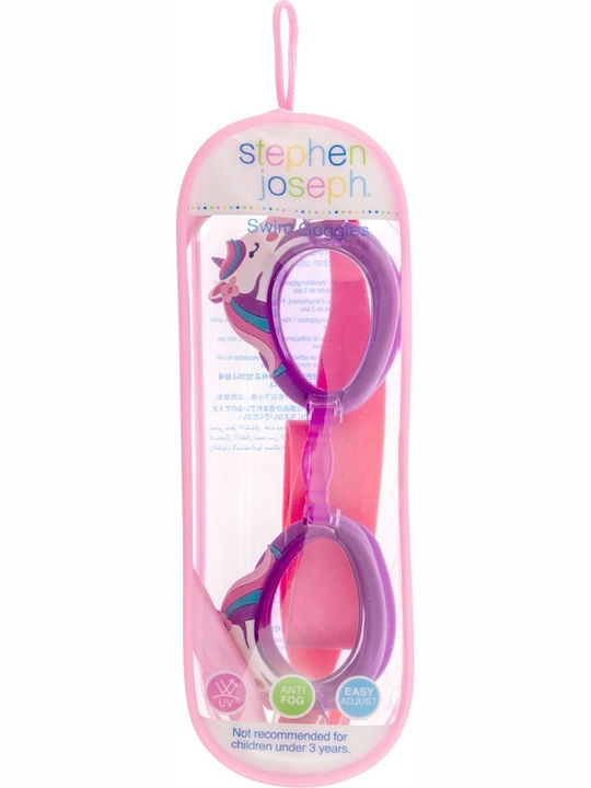 Stephen Joseph Unicorn Swimming Goggles Kids with Anti-fog Lenses Pink