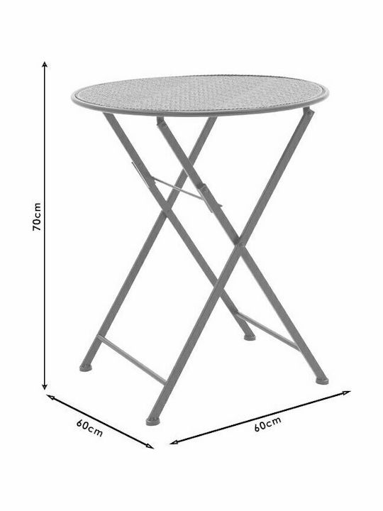 Set Dining for Small Outdoor Spaces Walen Black 3pcs