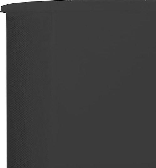 vidaXL Fabric Fence Panel in Gray Color 1.6x8.0m