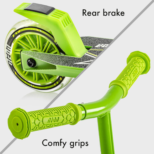Y Volution Pediatrică Scuter Pliabil Neon Vector 2020 Cu 2 Roti Verde