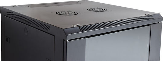Adastra Rc6u600 Επιτοίχια Καμπίνα Rack 6U 60x60x36.7cm Μαύρο
